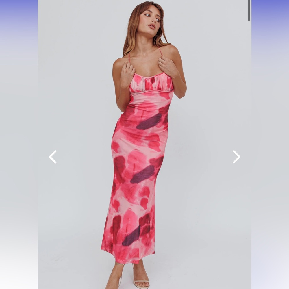 NWT Blossom Belle Low Back Maxi Dress size L